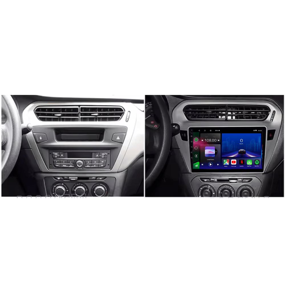 TOPTAKTILCitroen C - Elysee | Peugeot 301 2014 - 2018 | Android 15 autoradio | Apple CarPlay | Android Auto