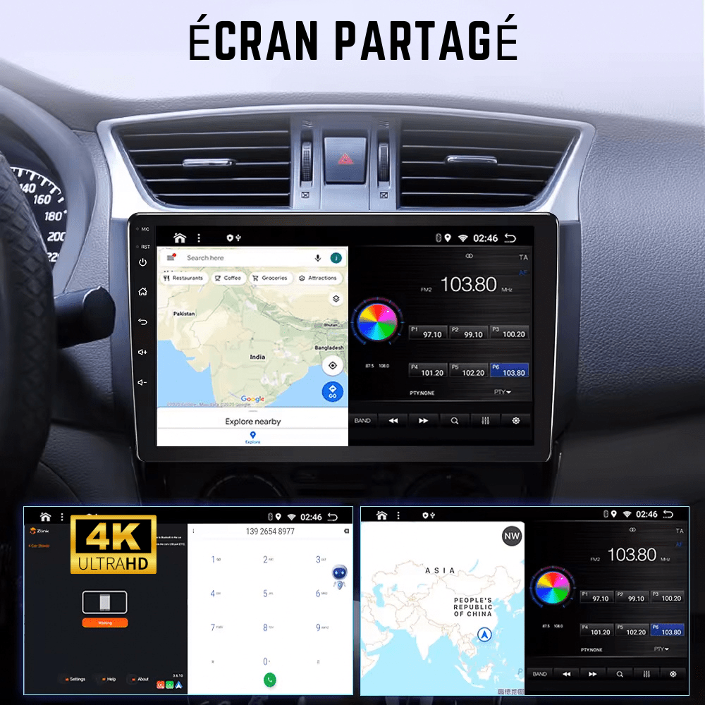TOPTAKTILToyota RAV4 | 2007 - 2011 | Android 15 autoradio | Apple CarPlay | Android AutoÀ domicile