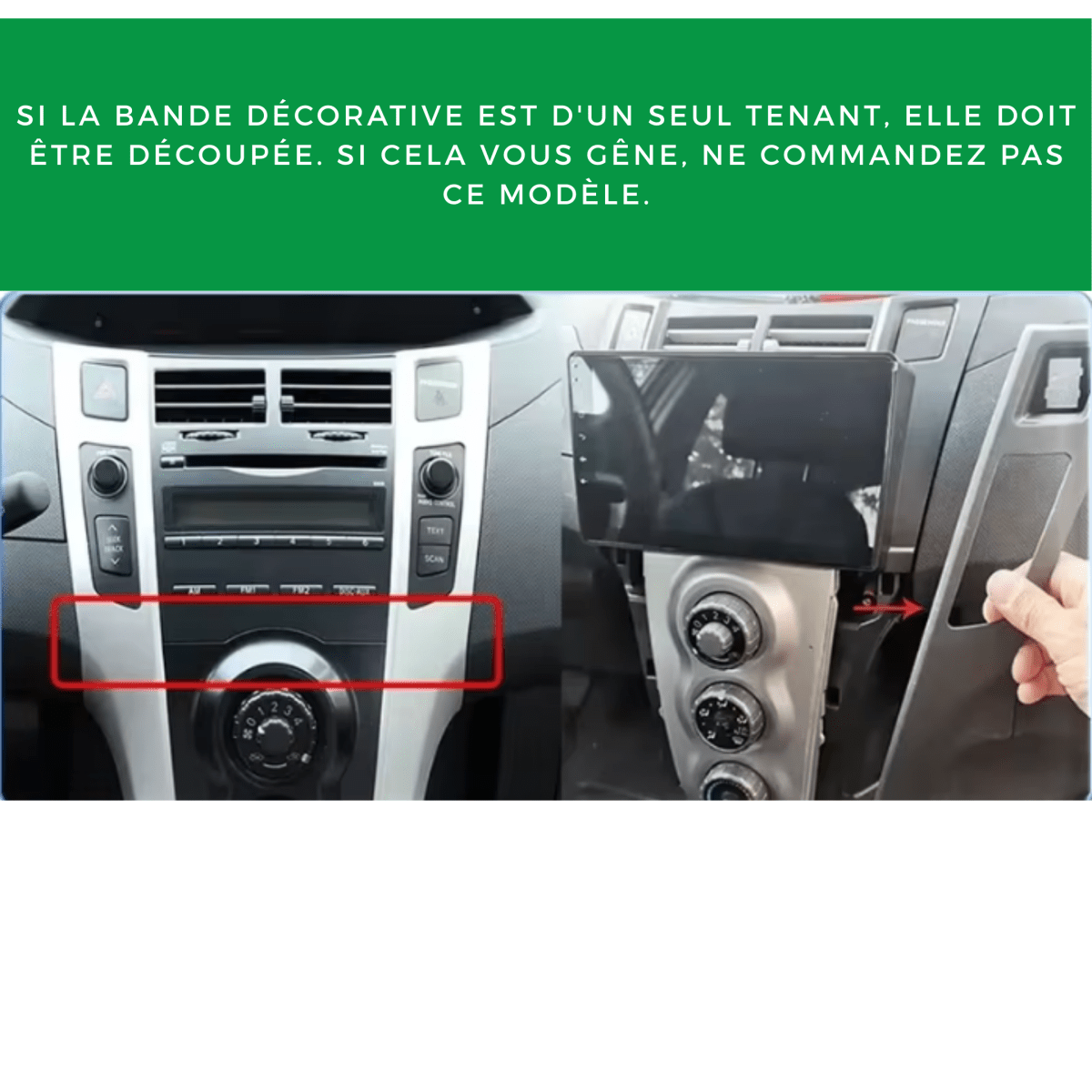 TOPTAKTILToyota Yaris | 2005 - 2012 | Android 15 autoradio | Apple CarPlay | Android Auto