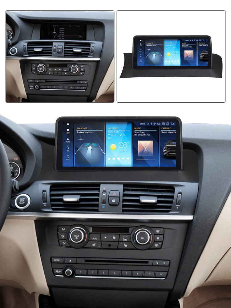 TOPTAKTILBMW X3 X4 2010 - 2018 F25 F26 Android 15 CarPlay & Android Auto Autoradio CIC NBT EVO
