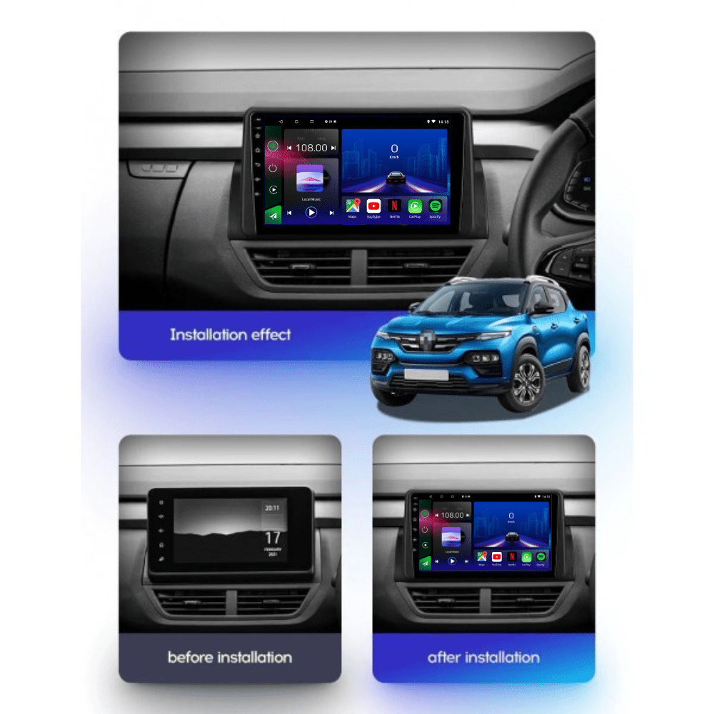 TOPTAKTILRenault Kiger | 2021 - Present | Android 15 autoradio | Apple CarPlay | Android Auto