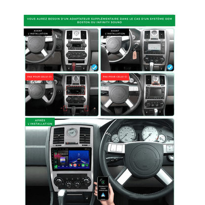 TOPTAKTILChrysler 300 300C | 2004 - 2008 | Android 15 autoradio | Apple CarPlay | Android Auto