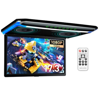 TOPTAKTILÉcran TFT 17.3" Full HD 1080P – Lecteur de Toit Voiture avec Casque IR NoirÀ domicile