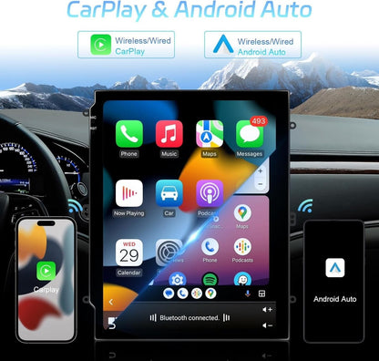 TOPTAKTILAutoradio Android 15 Double Din pour Chevrolet/GMC (2007 - 2013) - CarPlay Sans Fil, 8Go RAM + 256Go, GPS, 5G WiFi, Écran QLED 1920x720Oui
