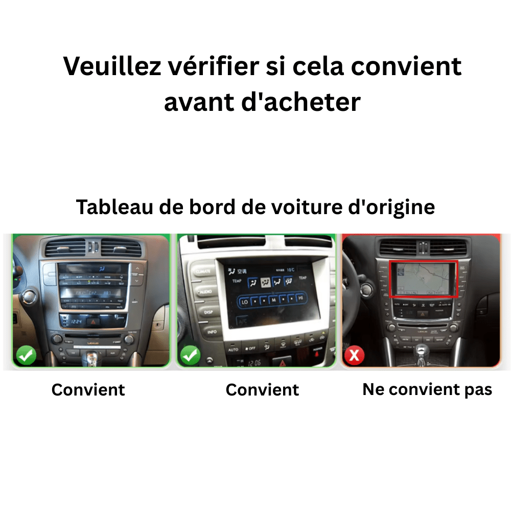 TOPTAKTILLexus IS 250 200 300 350 | 2006 - 2012 | Android 15 autoradio | Apple CarPlay | Android Auto