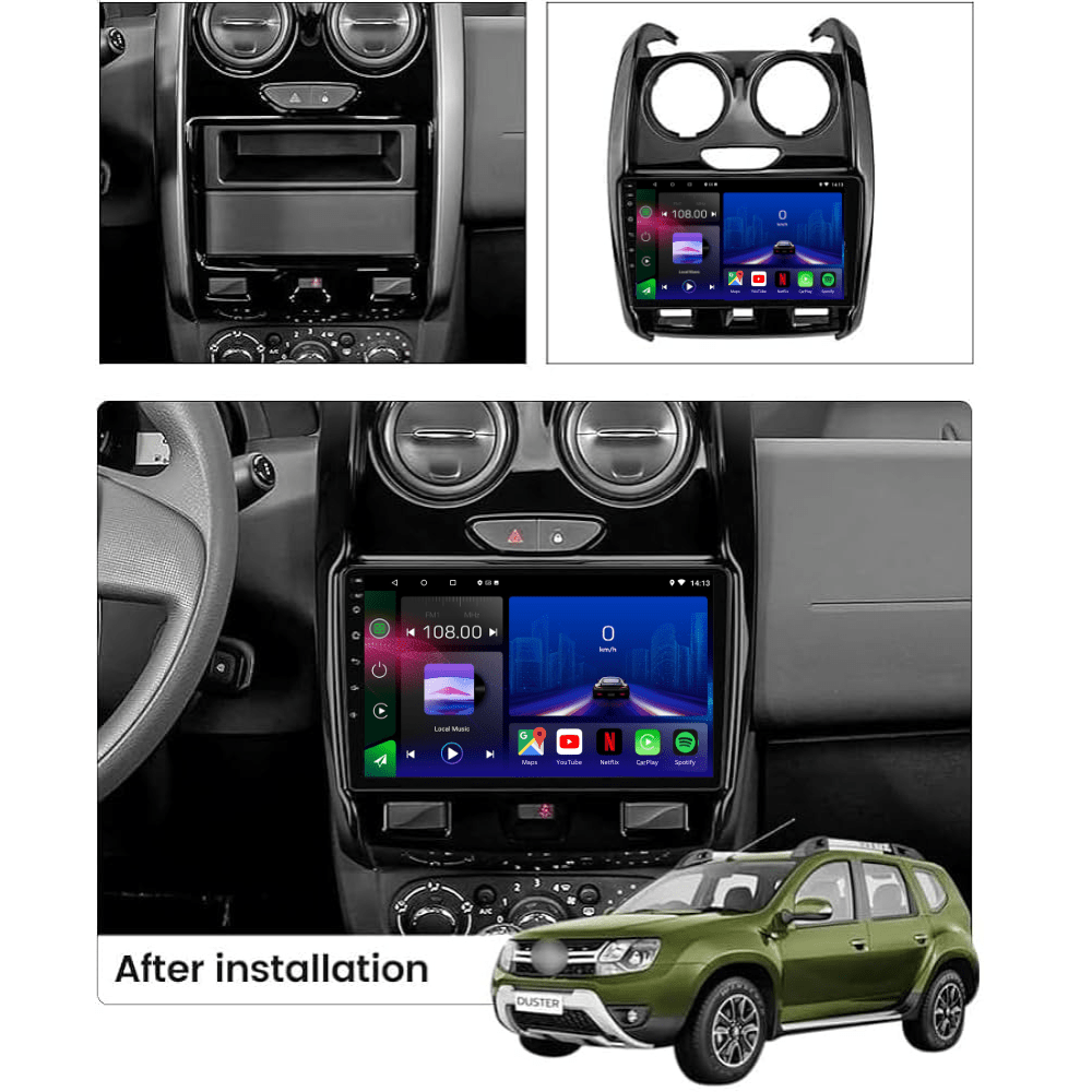 TOPTAKTILDacia Duster | 2015 - 2018 | Android 15 autoradio | Apple CarPlay | Android Auto
