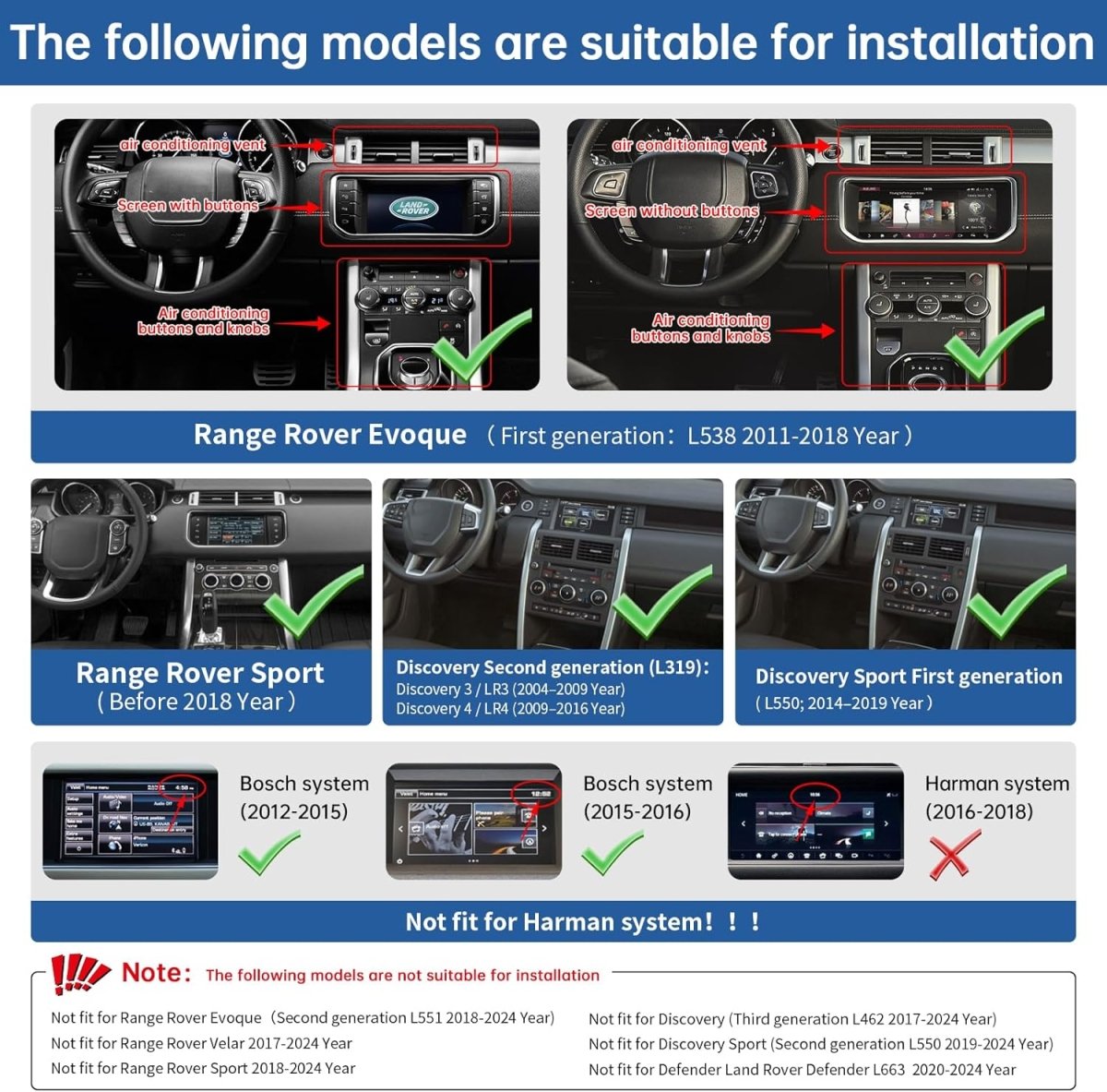 TOPTAKTILKit Rétrofit CarPlay Sans Fil pour Land Rover – Transformez votre véhicule en berline connectée