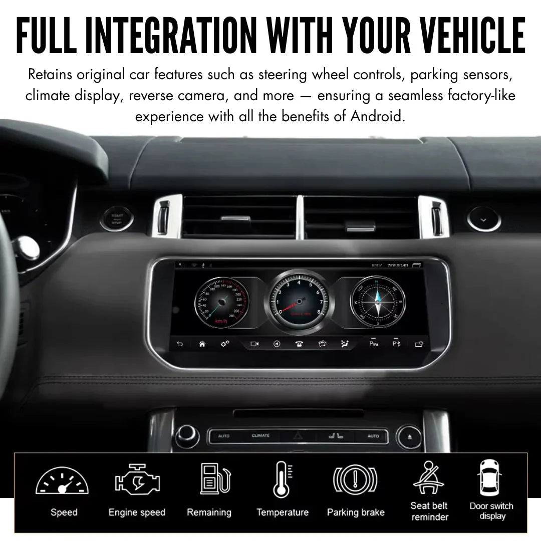 TOPTAKTILRange Rover Evoque | 2011 - 2018 | Android 15 Autoradio | Apple CarPlay | Android Auto | Land Rover