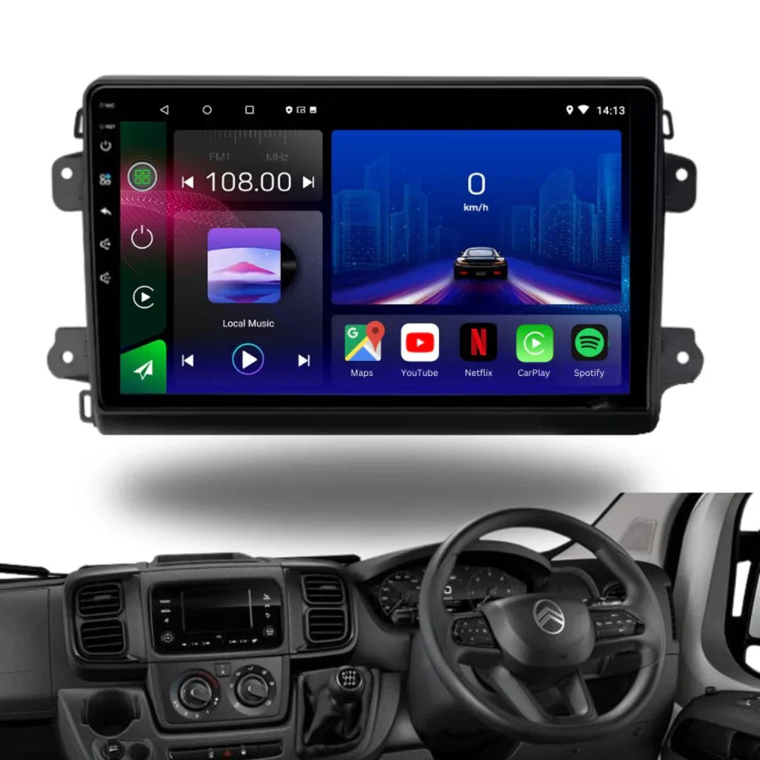 TOPTAKTILFIAT Ducato | Peugeot Boxer | Citroen Relay | 2023 Onwards | Android 15 autoradio | Apple CarPlay | Android Auto