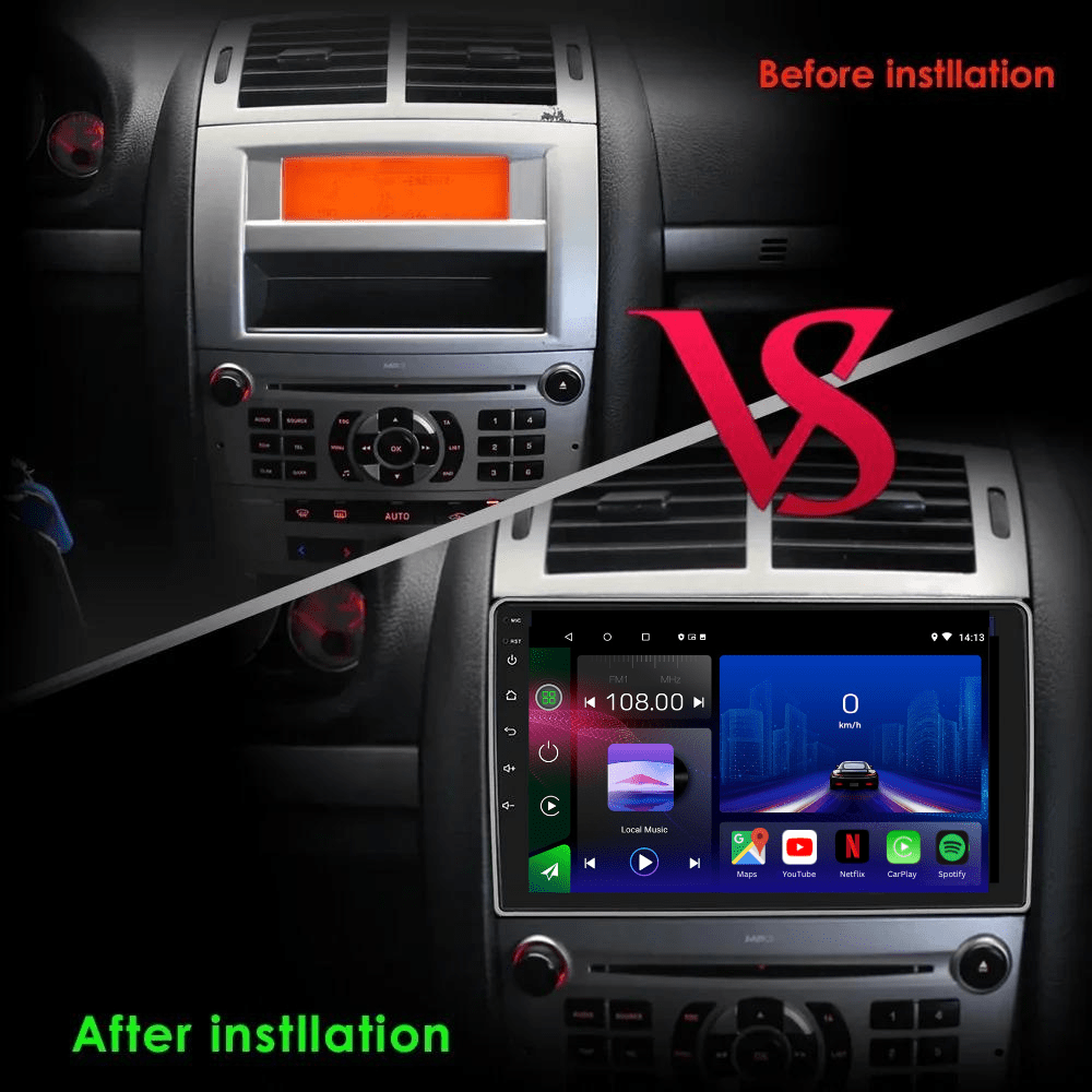 TOPTAKTILPeugeot 407 | 2004 - 2010 | Android 15 autoradio | Apple CarPlay | Android Auto