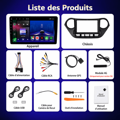 TOPTAKTILHyundai i10 | 2014 - 2017 | Android 15 autoradio | Apple CarPlay | Android Auto