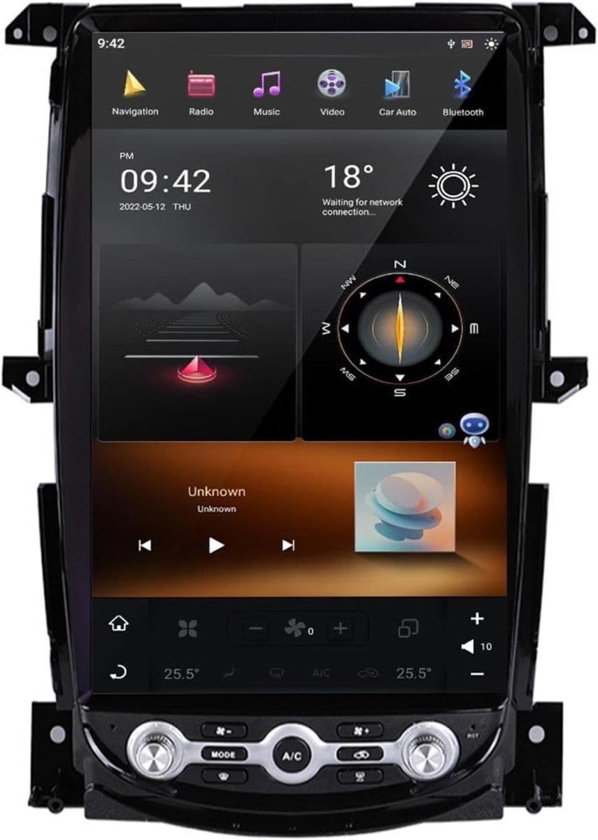 TOPTAKTILAutoradio Android 15 Double Din pour Nissan 370Z (2005 - 2019) - CarPlay Sans Fil, 8Go/256Go, Écran QLED