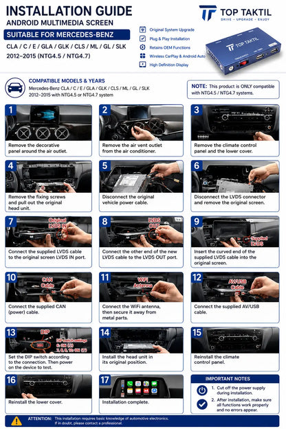 Apple CarPlay kabellos | Nachrüstung für Mercedes | Android Auto | Decoder | Integration