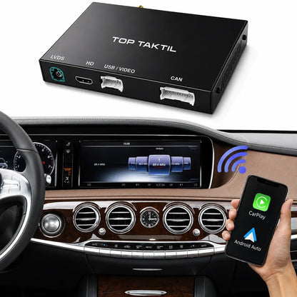 Set voor Retrofit CarPlay & Android Auto Draadloos voor Mercedes-Benz S-Klasse W222 (2014-2020, NTG5.0)