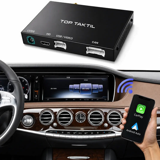 Kit of Retrofit CarPlay & Android Auto Wireless for Mercedes-Benz S-Class W222 (2014-2020, NTG5.0)