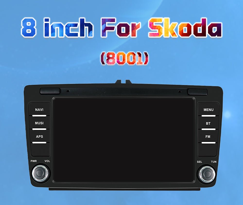 TOPTAKTILAutoradio Android 8" Spécial Skoda 4 Go RAM + 64 Go ROM