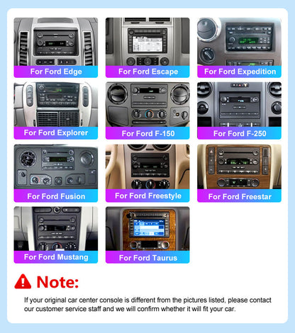 TOPTAKTIL Autoradio Android pour Ford F150 F250 Edge Mustang Taurus | Modèle Spécial 2004–2008 4G|64G