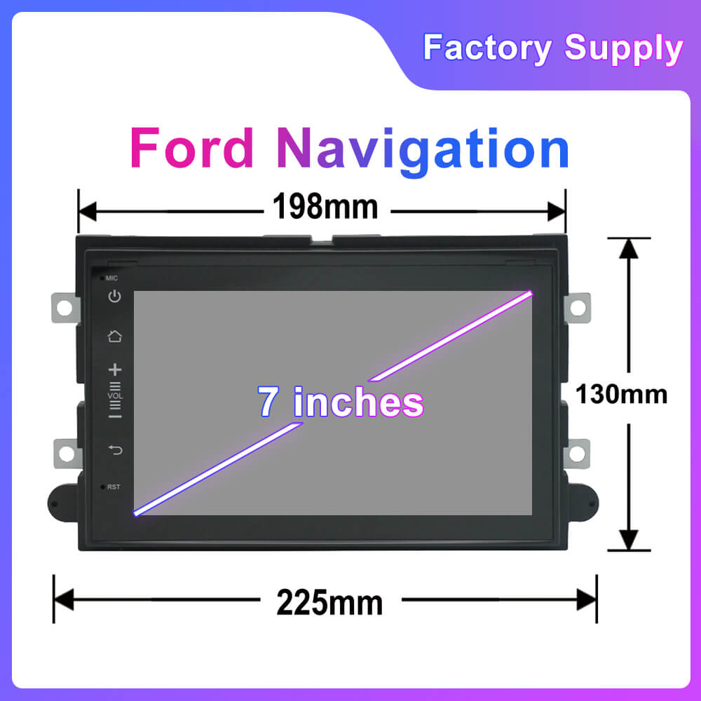 TOPTAKTIL Autoradio Android pour Ford F150 F250 Edge Mustang Taurus | Modèle Spécial 2004–2008 4G|64G