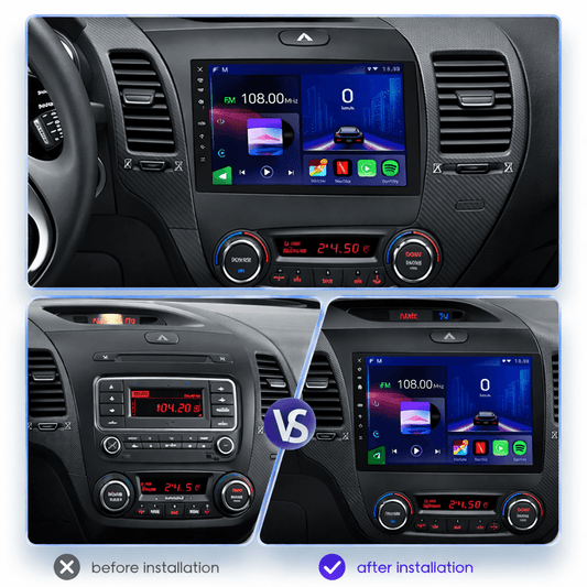 TOPTAKTILKIA Cerato | 2013 - 2017 | Android 15 autoradio | Apple CarPlay | Android Auto