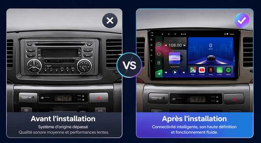 TOPTAKTILToyota Corolla E120 |2004 - 2006| Android 15 autoradio | Apple CarPlay | Android Auto